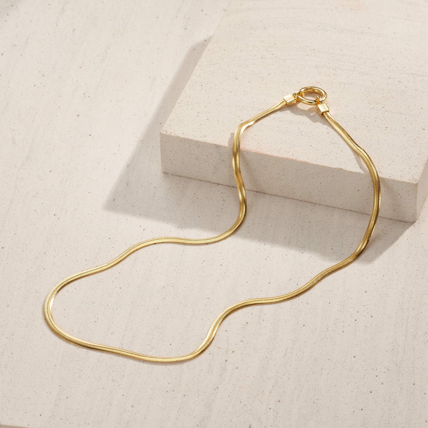 Gold Plated Snake Collar-SheWayJewelry