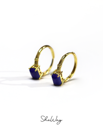 Lapis Lazuli Bamboo Ring