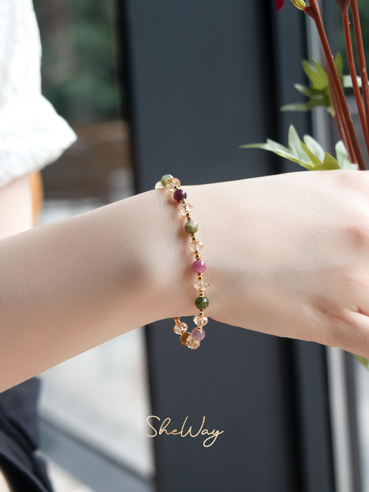 Rainbow Tourmaline Bracelet