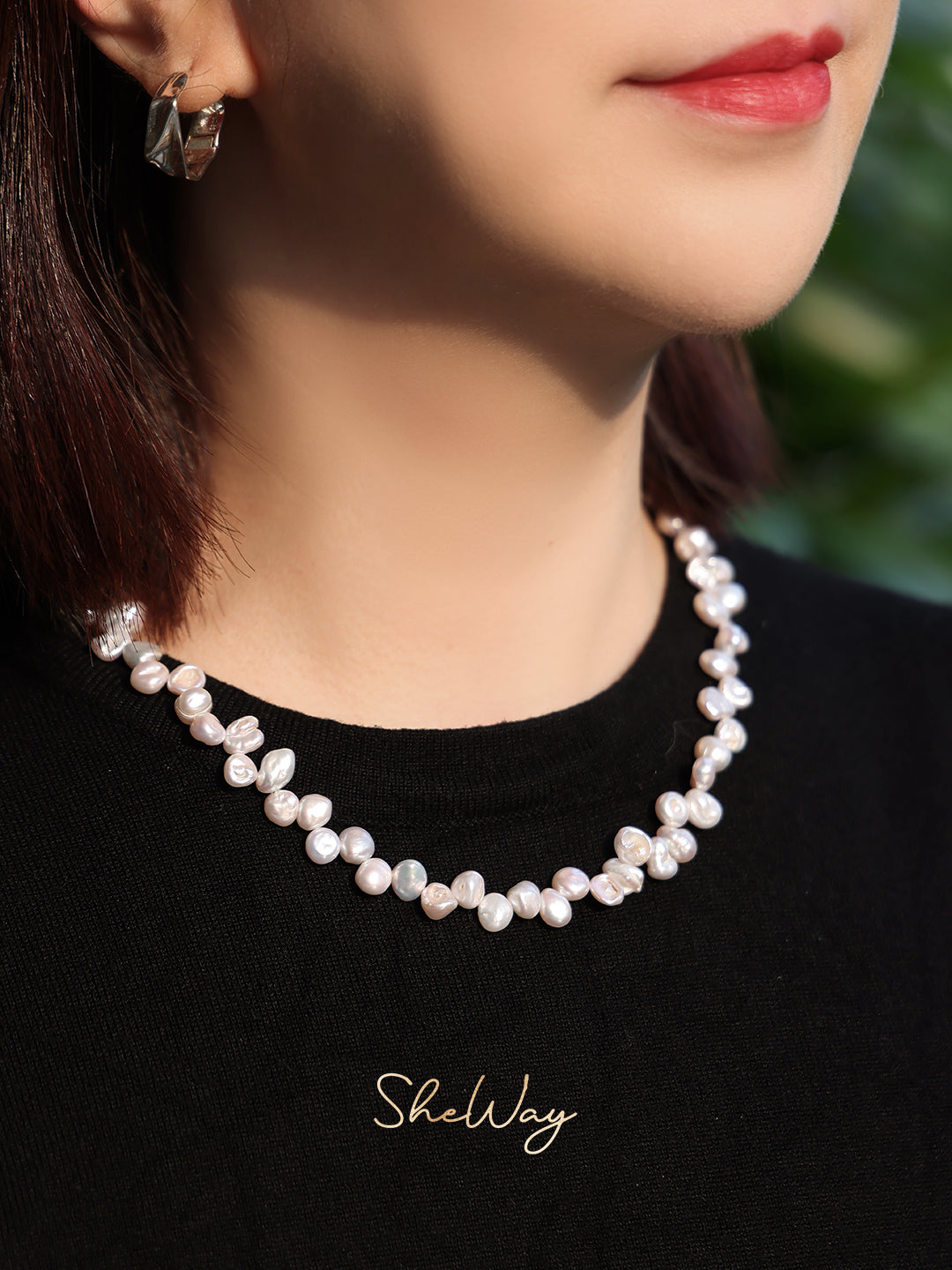 Petal Keshi Pearl Necklace