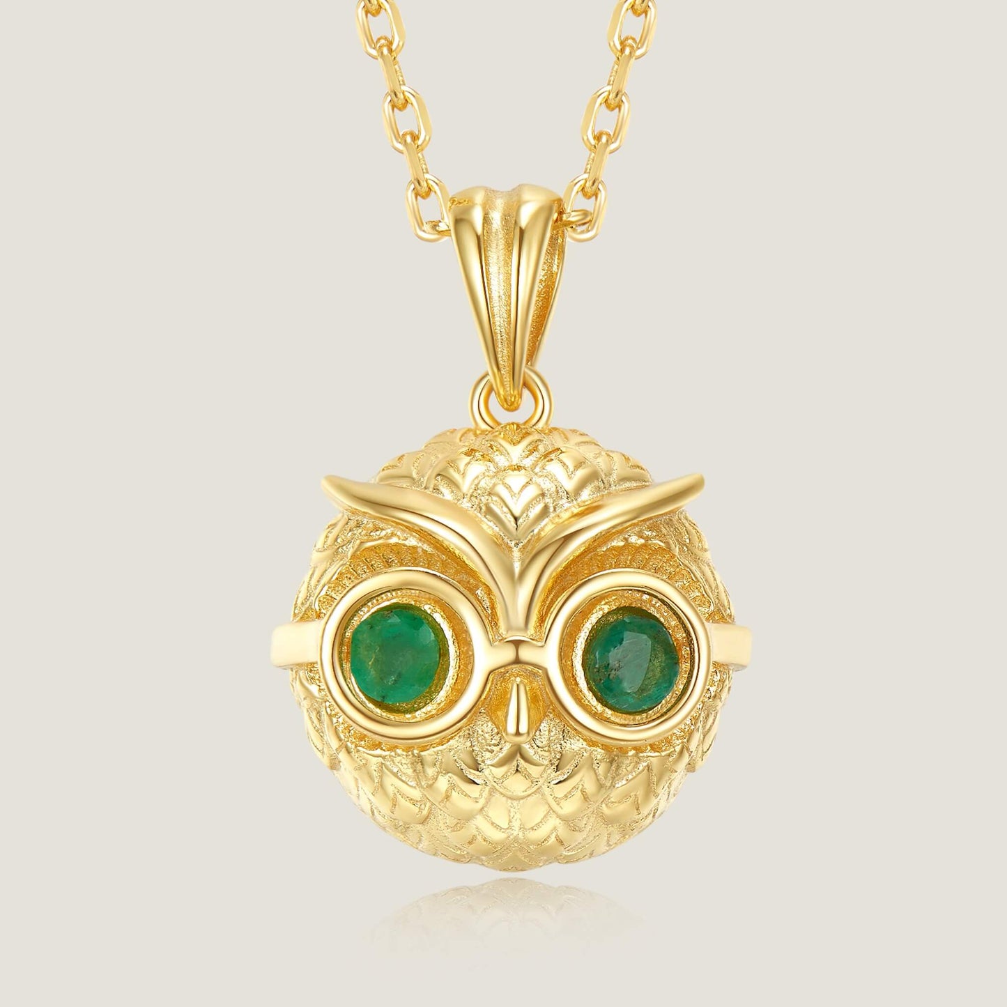 Owl Emerald Necklace-SheWay Jewelry