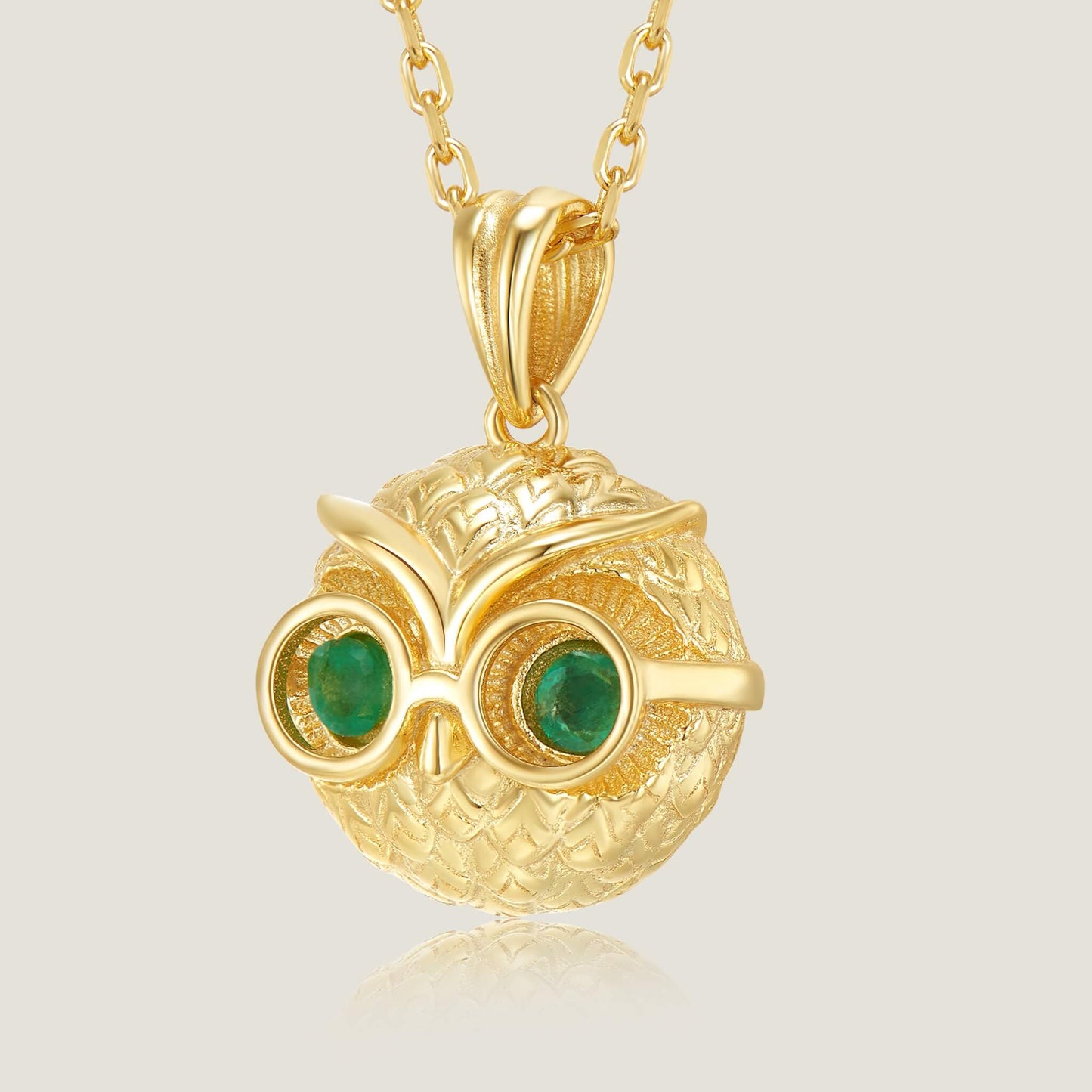 Owl Emerald Necklace-SheWay Jewelry