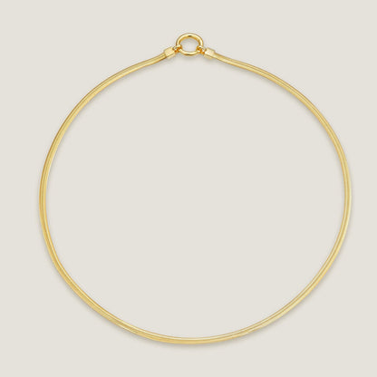 Gold Plated Snake Collar-SheWayJewelry