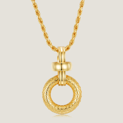 Spiral Ring Necklace-SheWay Jewelry