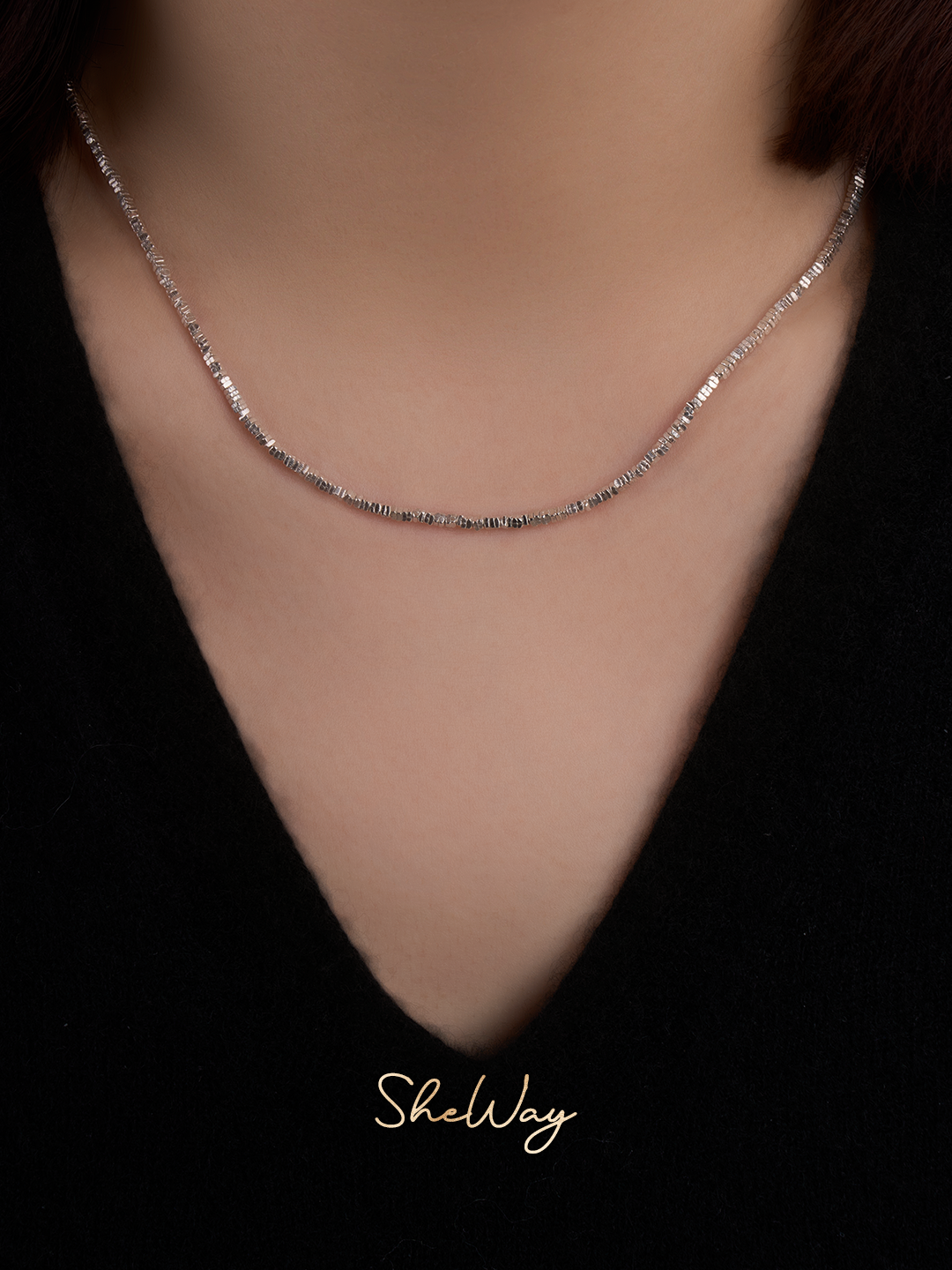 Broken Silver Necklace