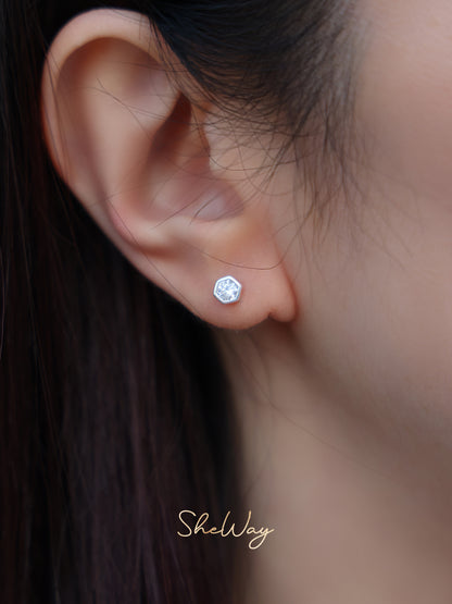 Minimalist Flat Back Earrings