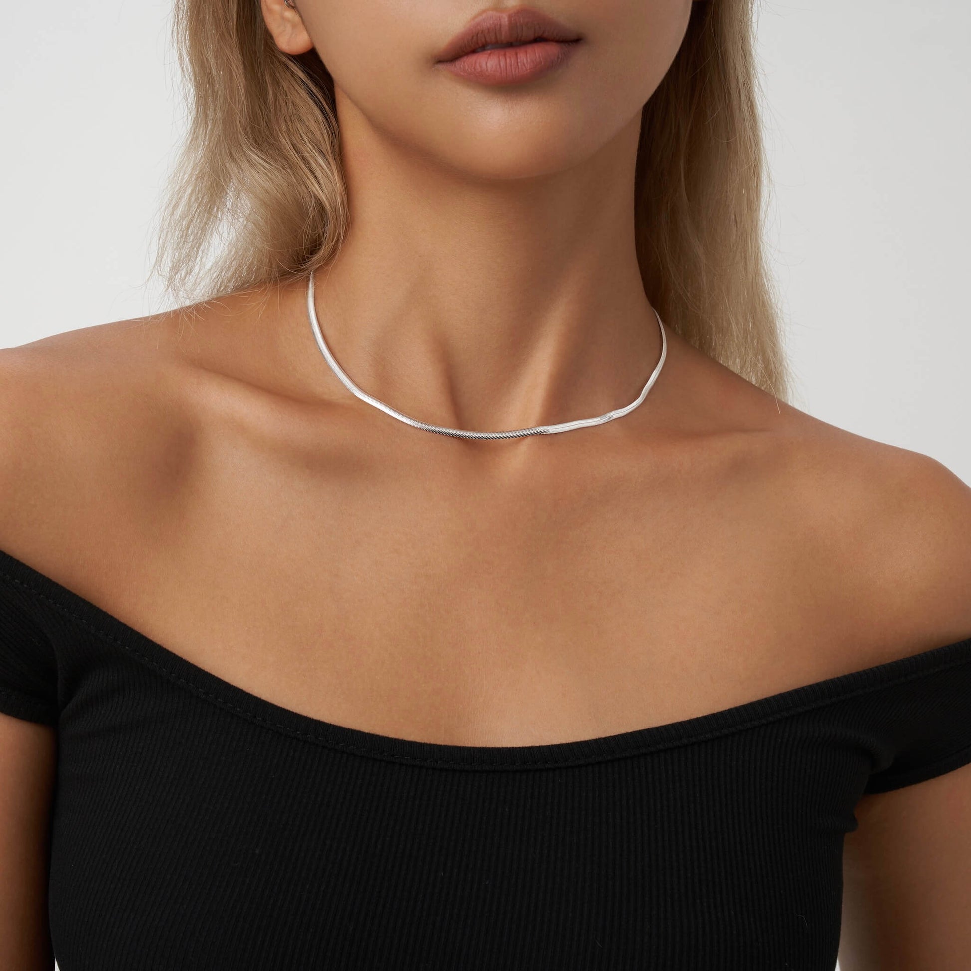 Silver Snake Collar-SheWay Jewelry