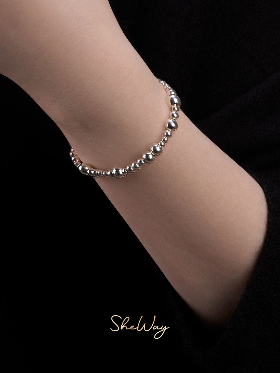 Silver Beads Bracelet