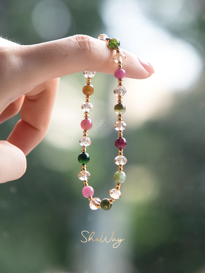 Rainbow Tourmaline Bracelet