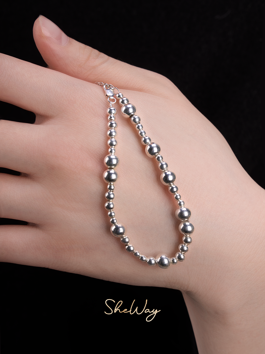 Silver Beads Bracelet