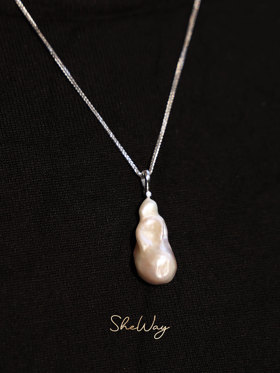 Large Baroque Pearl Necklace