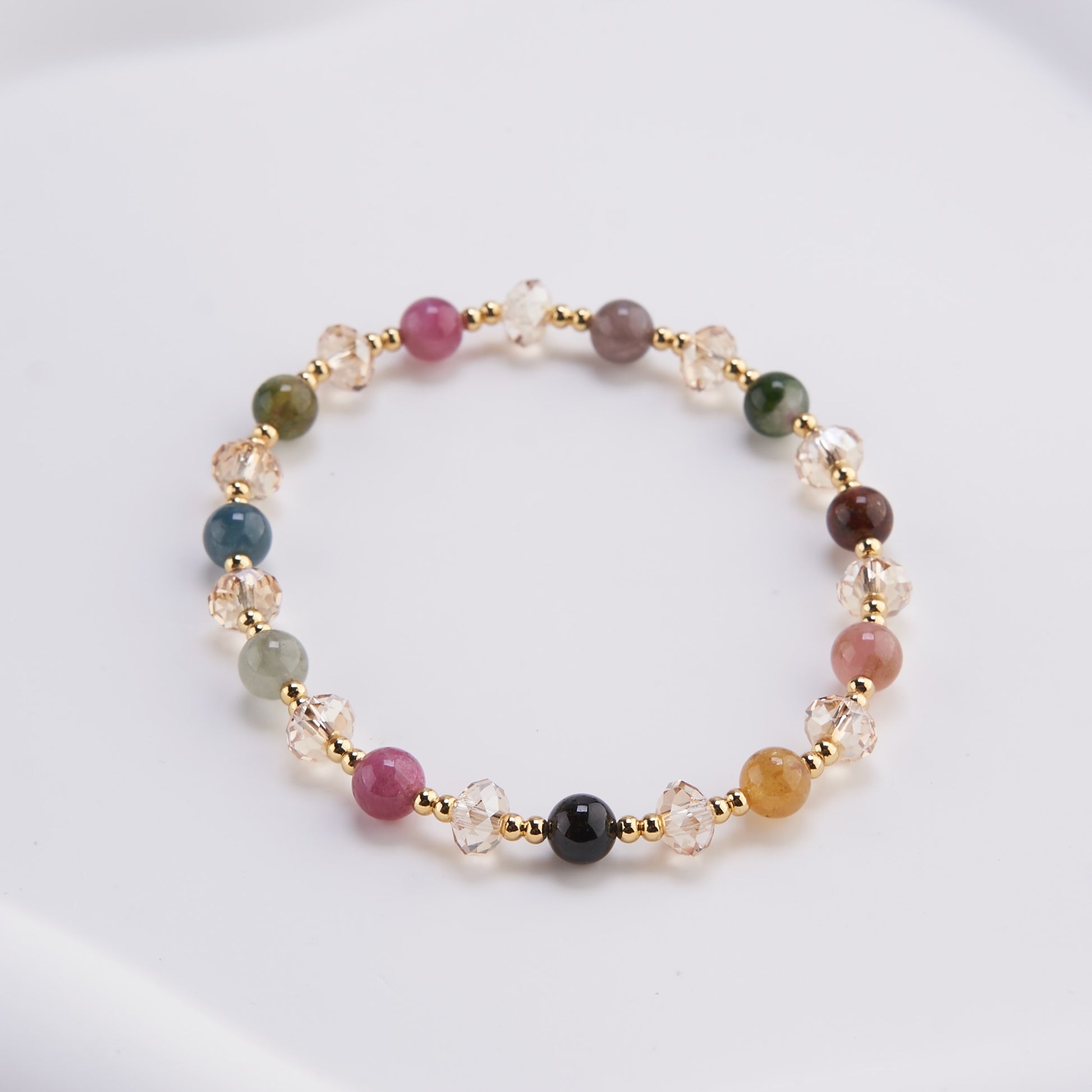 Rainbow Tourmaline Bracelet-SheWay Jewelry