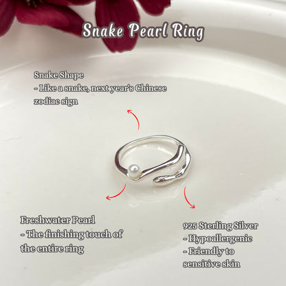 Snake Pearl Ring